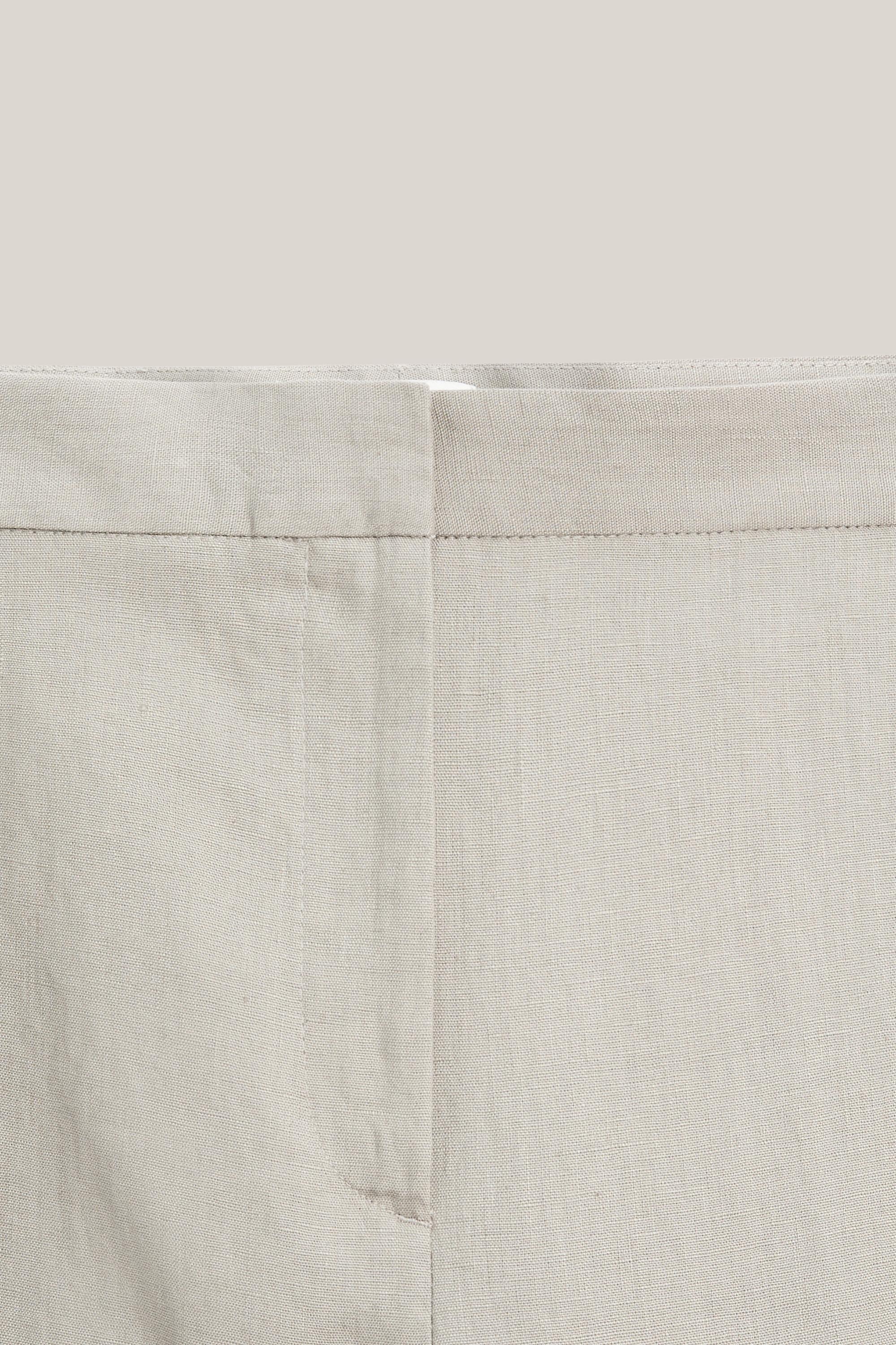 Linen suit trousers with waist detail - LIMITED EDITION